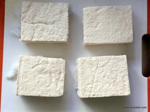 pressed tofu - wrapped