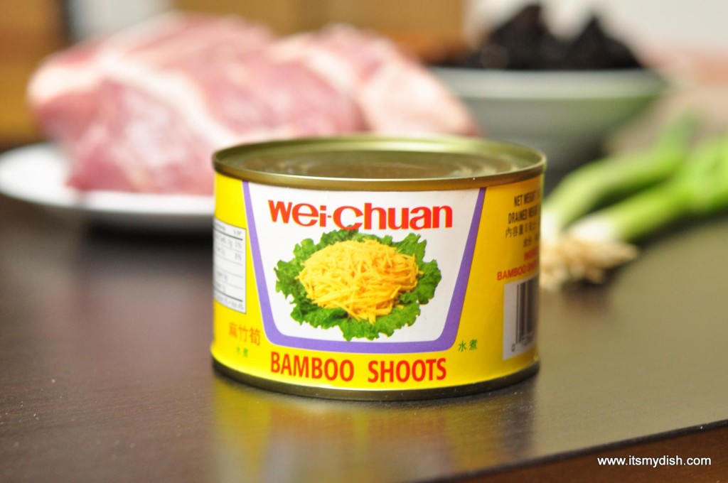 Mu Shu Pork - bamboo shoots strips