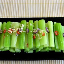 Sichuan celery salad - plated