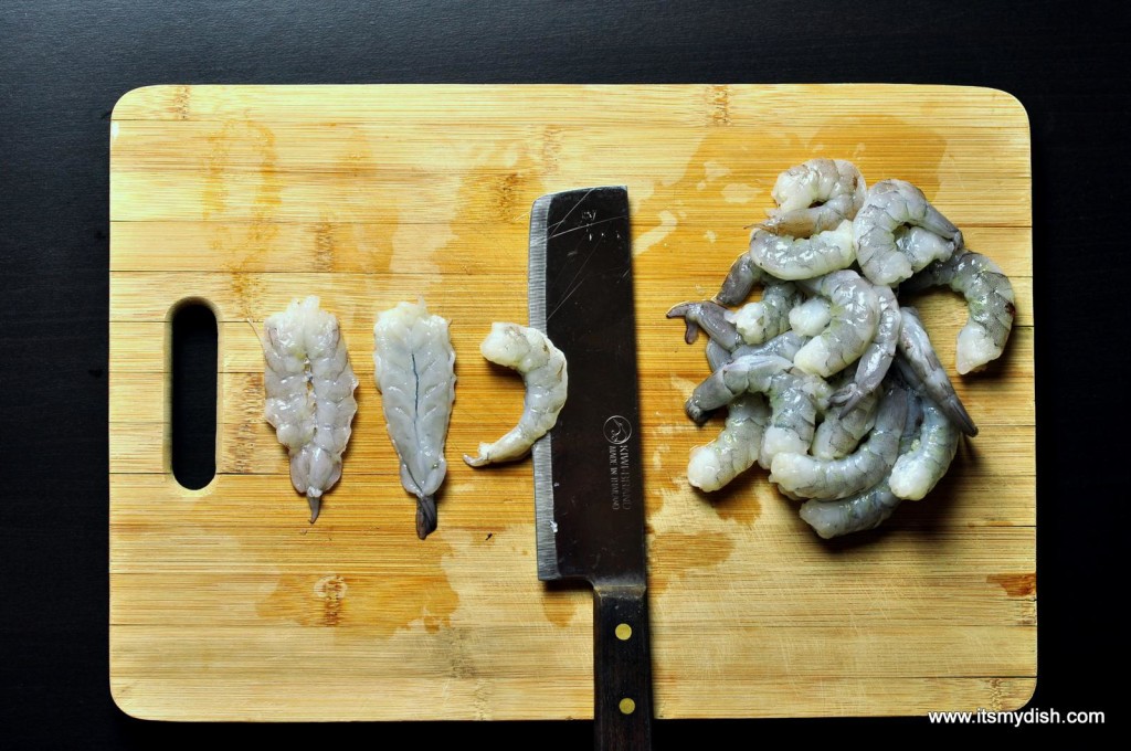 cut shrimp