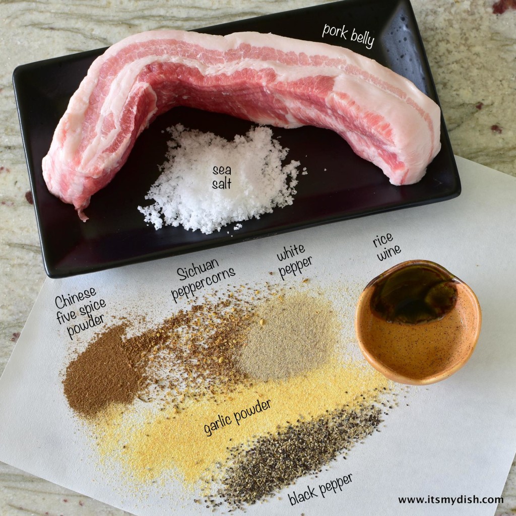 salted pork belly - ingredients