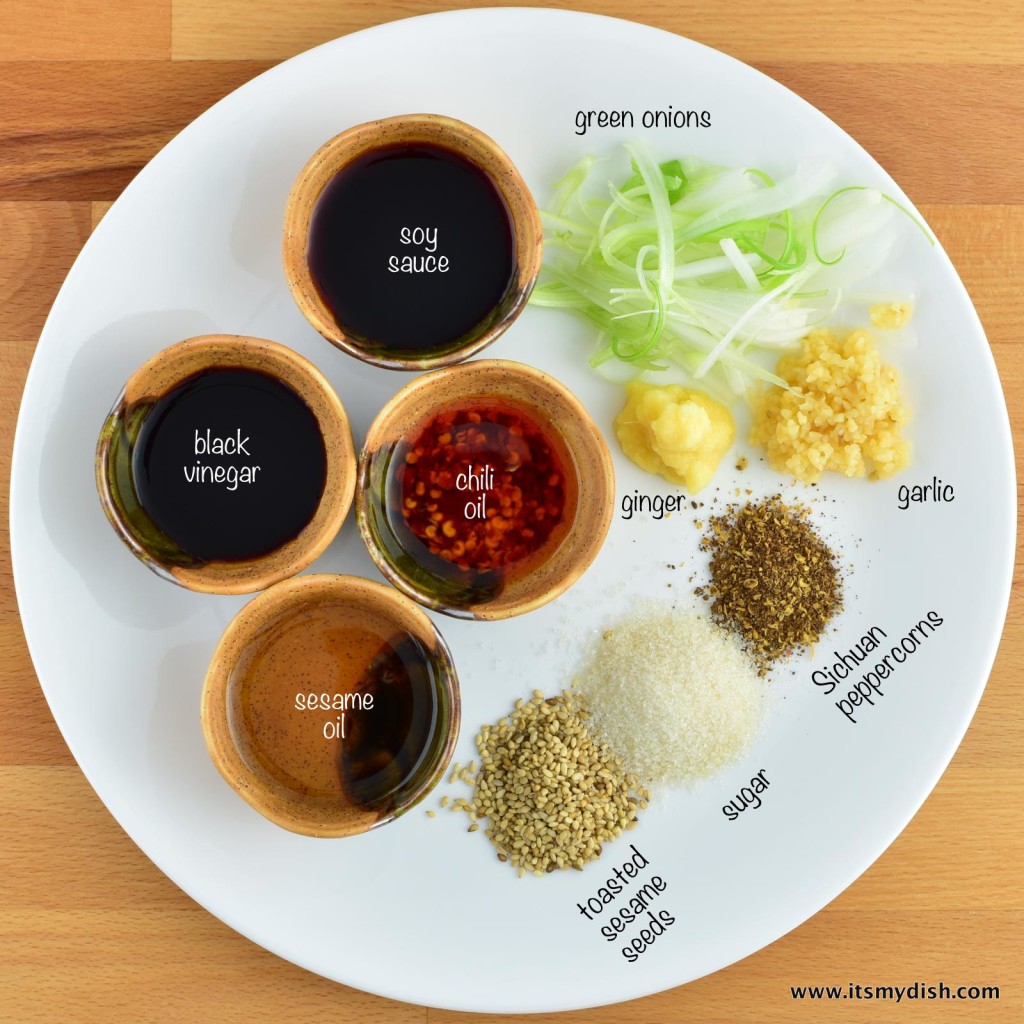 spicy tendons - sauce ingredients