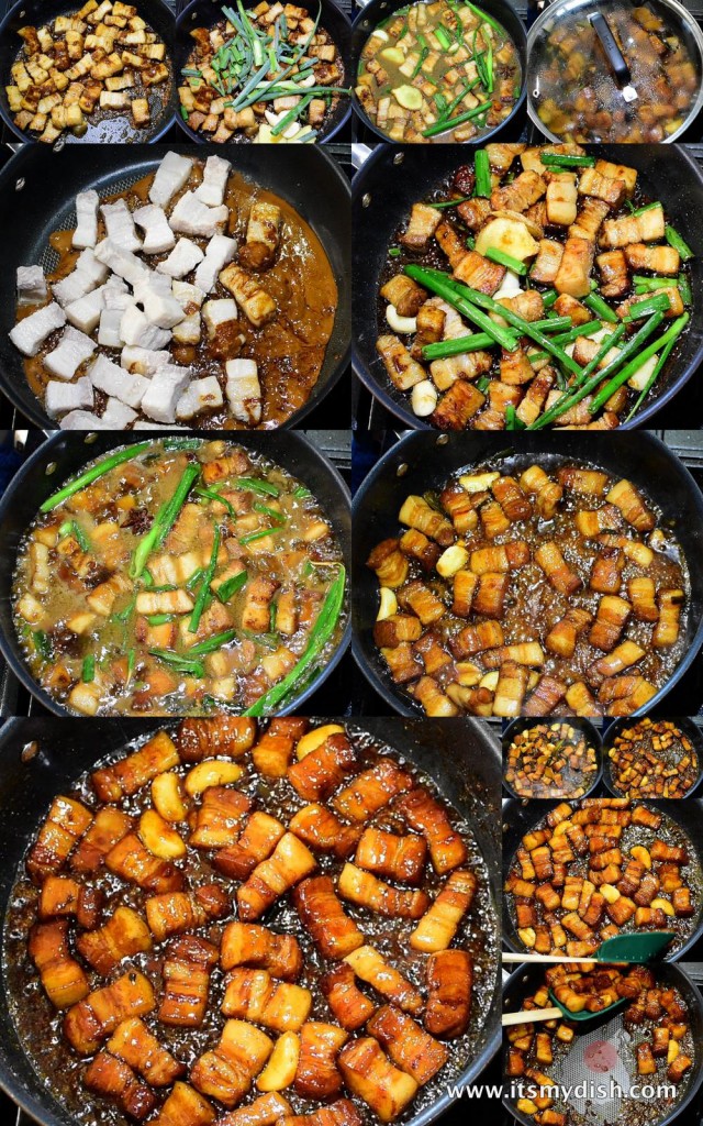 shanghai braised pork - cooking