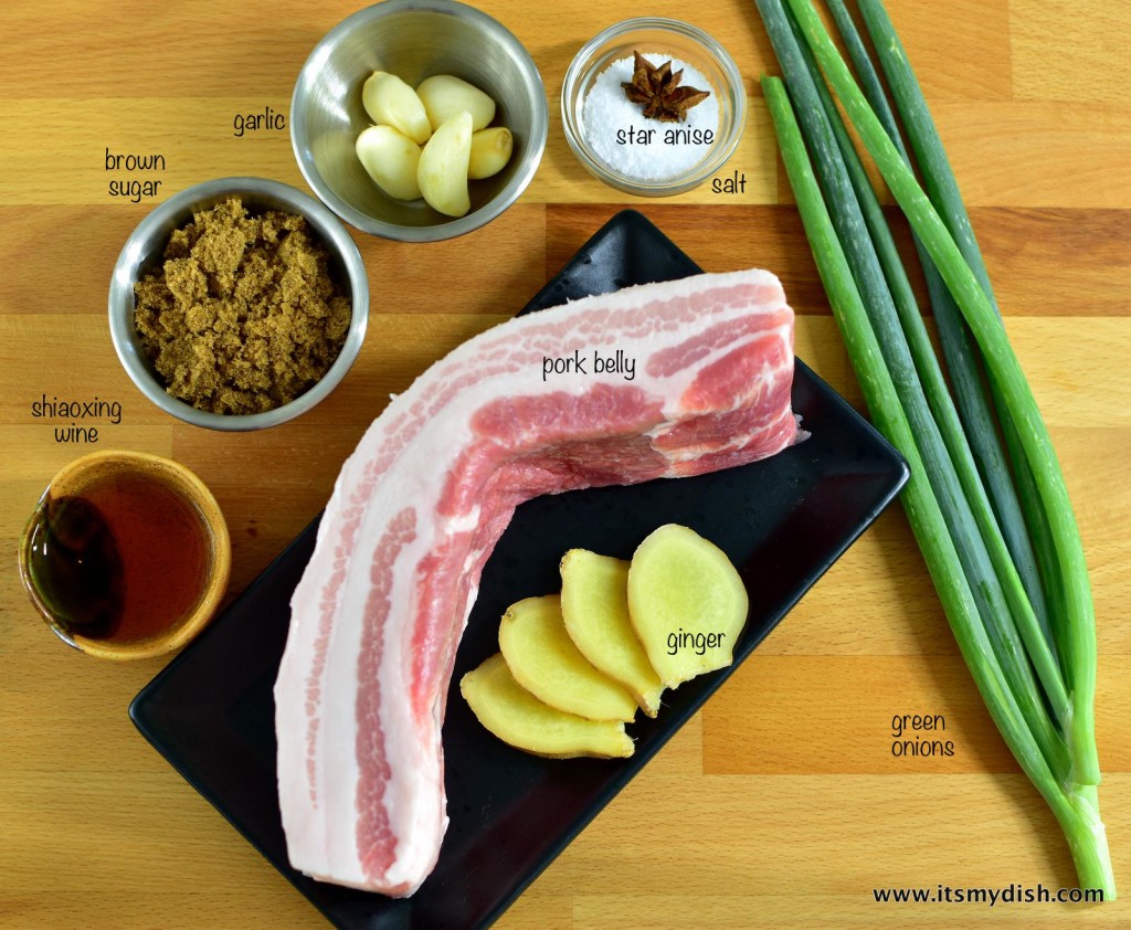 shanghai braised pork - ingredients