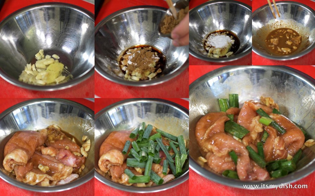 taiwanese pork chop - marinate