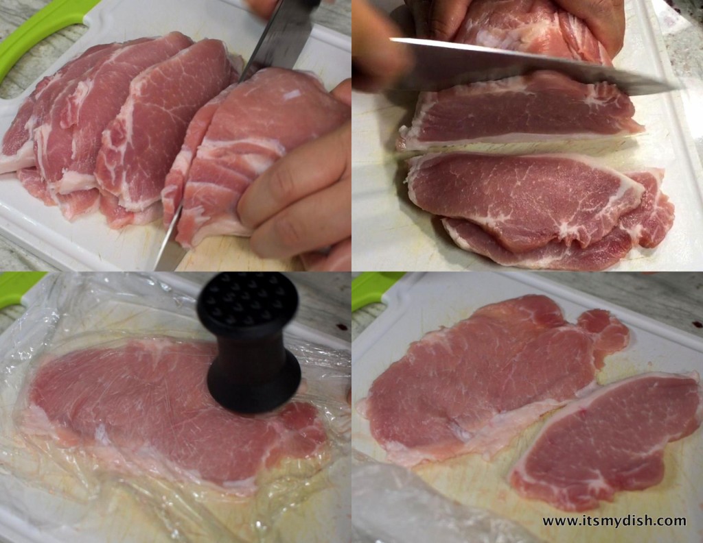 taiwanese pork chop - tenderize