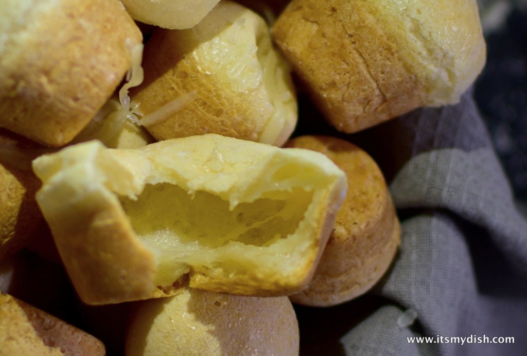 brazilian cheese bread - closeup