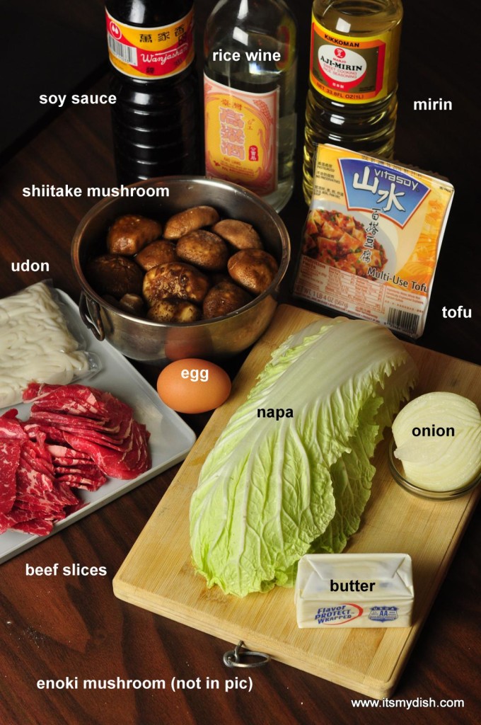 sukiyaki-ingredients