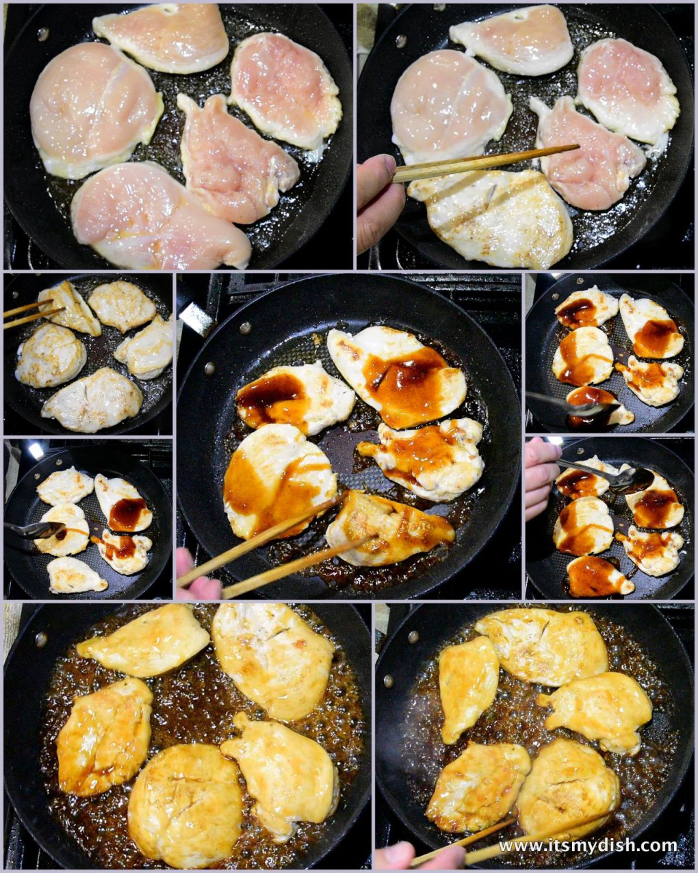 teriyaki chicken - process