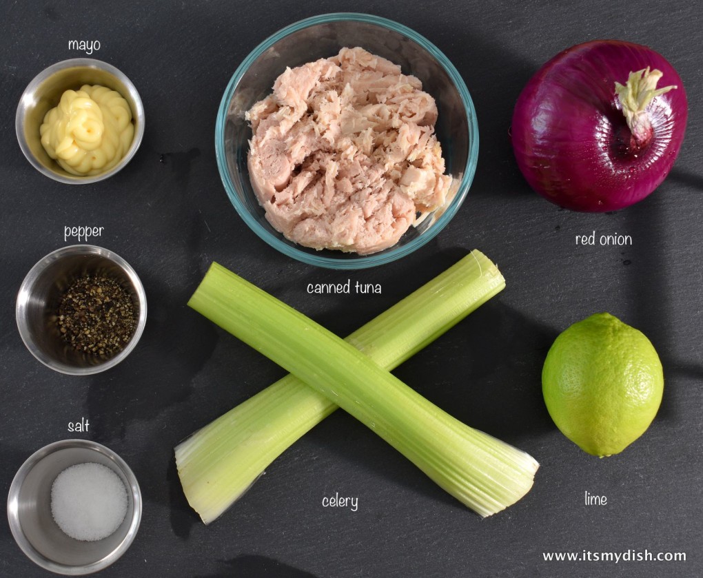 tuna salad - ingredients