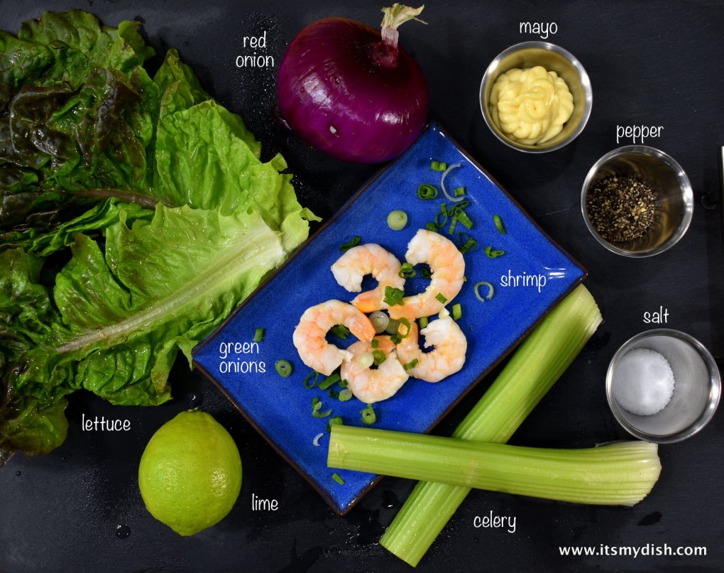 shrimp roll - ingredients