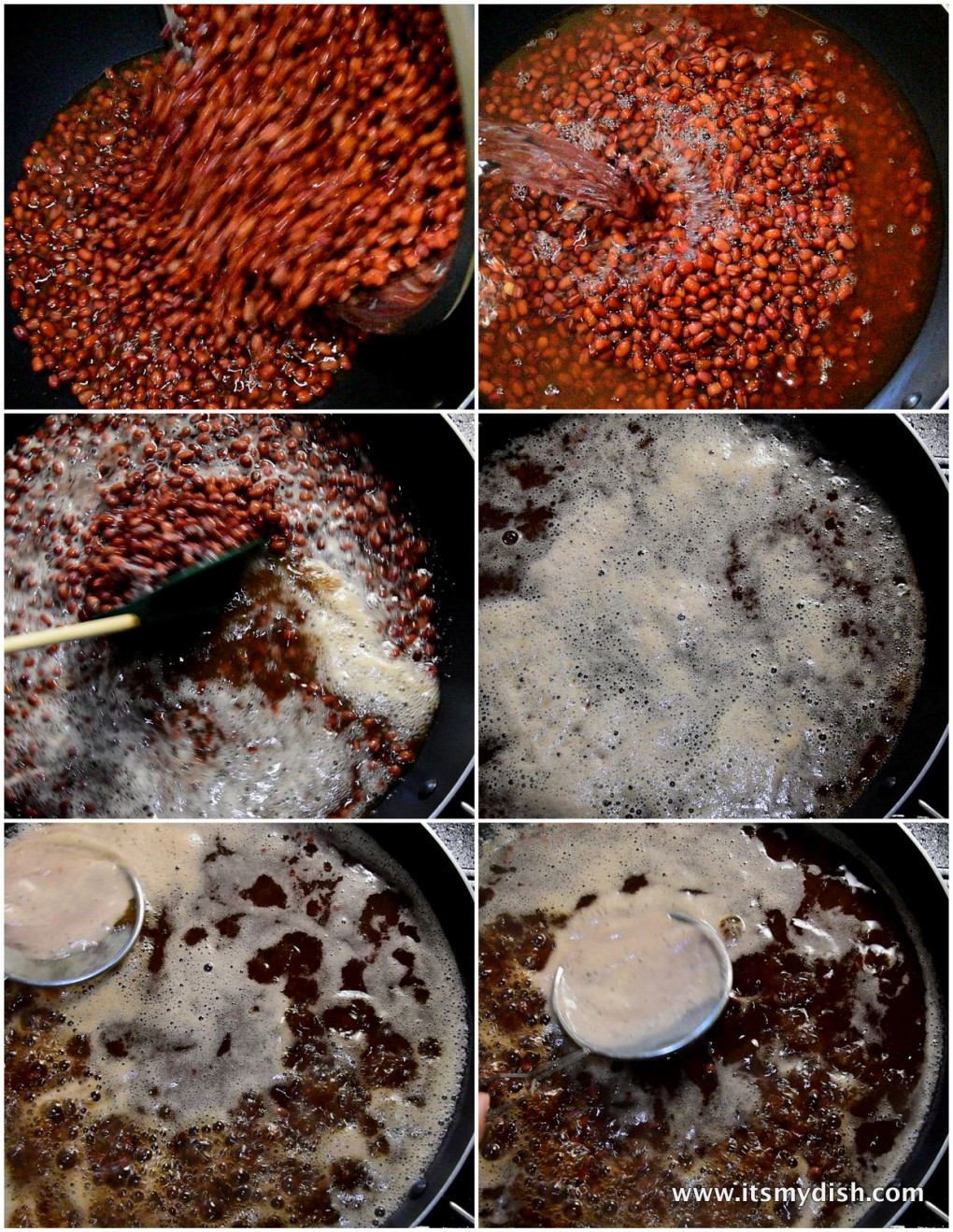 red bean soup - process