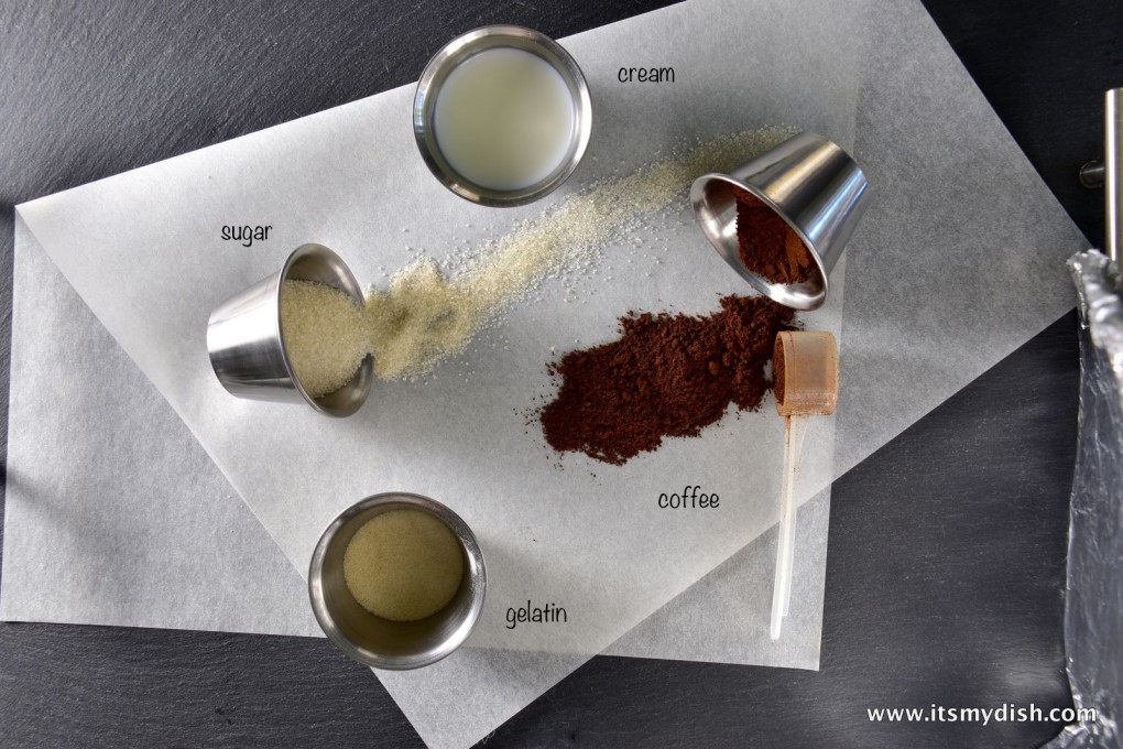coffee jelly - ingredients